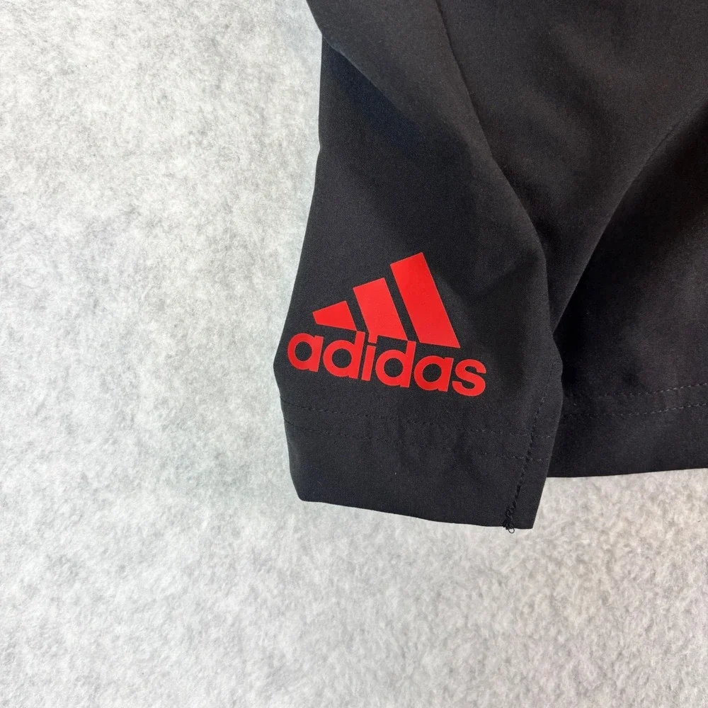 Adidas Rutgers Scarlet Knights Mens Black Athletic Training Shorts Size‎ 2XL New